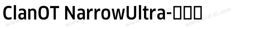 ClanOT NarrowUltra字体转换